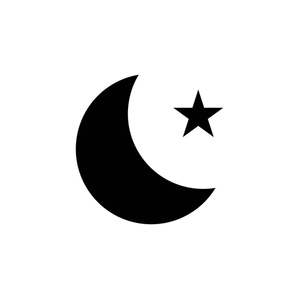 Příroda měsíc ikonu hvězdičky. Prvek počasí ilustrace. Znaky a symboly, které lze použít pro web, logo, mobilní aplikace, Ui, Ux — Stockový vektor