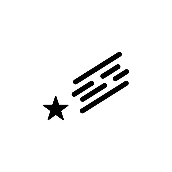 Ícone estrela tiro natureza. Elemento da ilustração do tempo. Sinais e símbolos podem ser usados para web, logotipo, aplicativo móvel, UI, UX —  Vetores de Stock