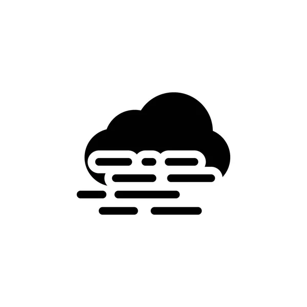 Mistige wolk pictogram. Element van de afbeelding weer. Tekens en symbolen kunnen worden gebruikt voor web, logo, mobiele app, Ui, Ux — Stockvector