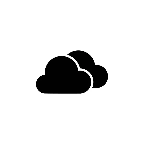 Felhős ikonra. Időjárás illusztráció elem. Jelek és szimbólumok használható web, logó, mobil app, Ui, Ux — Stock Vector