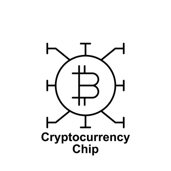 Bitcoin чіп структури значок. Елемент bitcoin ілюстрація ікон. Знаки та символи можуть використовуватися для веб, логотип, мобільний додаток, призначеного для користувача інтерфейсу, Ux — стоковий вектор