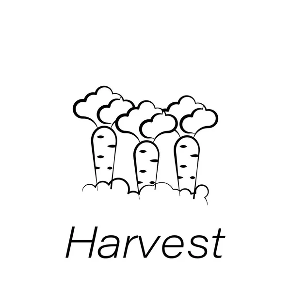 收获手绘图标。农业插画图标的元素。标志和符号可用于网页, 标志, 移动应用程序, Ui, Ux — 图库矢量图片