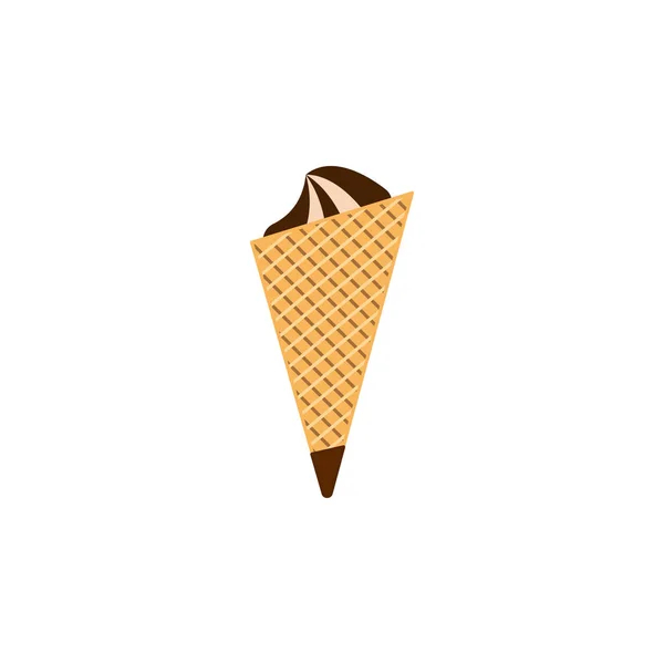 Ice cream chocolate colored icon. Element of ice cream illustration icon. Signs and symbols can be used for web, logo, mobile app, UI, UX — Stock Vector