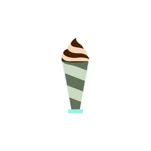 아이스크림 클래스 초콜릿 컬러 아이콘입니다. 아이스크림 그림 아이콘의 요소입니다. 징후 및 기호 웹, 로고, Ui, Ux, 모바일 응용 프로그램에 사용할 수 있습니다. — 스톡 벡터