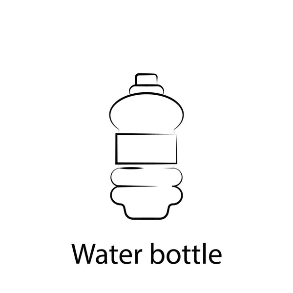 Ikonę szybkiego jedzenia butelki wody. Element ikony ilustracji żywności. Znaki i symbole mogą być używane do Internetu, logo, aplikacji mobilnej, UI, UX — Wektor stockowy
