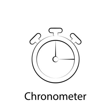 hızlı gıda kronometre anahat simgesi. Gıda illüstrasyon simgesi öğesi. İşaretler ve semboller Web, logo, mobil uygulama, ui, UX için kullanılabilir