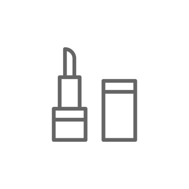 anneler gün ruj anahat simgesi. Anneler gün illüstrasyon simgesi öğesi. İşaretler ve semboller Web, logo, mobil uygulama, ui, UX için kullanılabilir