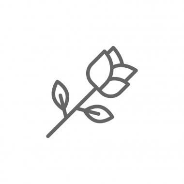 anneler günü anahat simgesi yükseldi. Anneler gün illüstrasyon simgesi öğesi. İşaretler ve semboller Web, logo, mobil uygulama, ui, UX için kullanılabilir