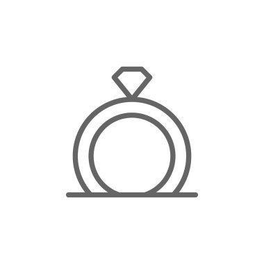 anneler gün halka anahat simgesi. Anneler gün illüstrasyon simgesi öğesi. İşaretler ve semboller Web, logo, mobil uygulama, ui, UX için kullanılabilir