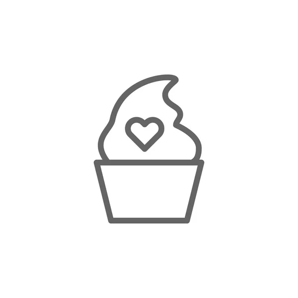 mothers day ice cream outline icon. Element of mothers day illustration icon. Signs and symbols can be used for web, logo, mobile app, UI, UX