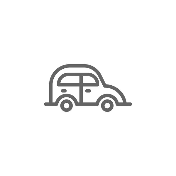 Día de las madres icono contorno del coche. Elemento del icono de ilustración del día de las madres. Los signos y símbolos se pueden utilizar para la web, logotipo, aplicación móvil, interfaz de usuario, UX — Archivo Imágenes Vectoriales