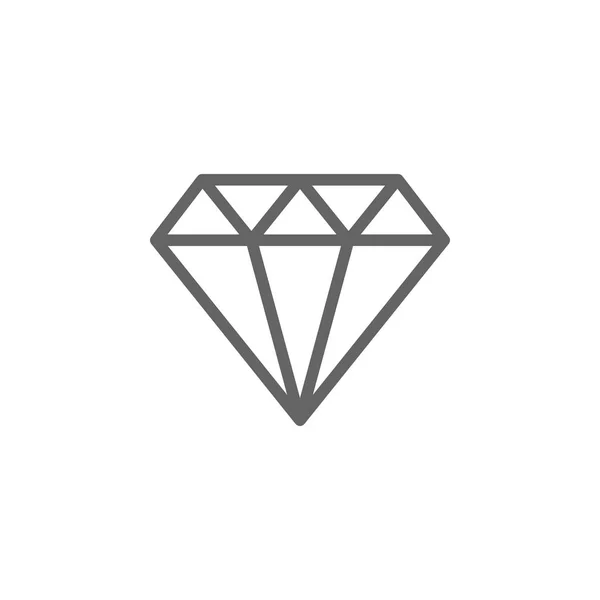 Moeders dag Diamond outline icon. Element van Moederdag illustratie icoon. De tekens en de symbolen kunnen voor web, embleem, mobiele app, ui, UX worden gebruikt — Stockvector