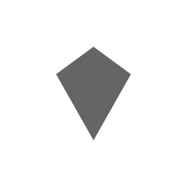 geometrik şekiller, uçurtma simgesi. Geometrik şekiller illüstrasyon simgesinin elemanları. İşaretler ve semboller web, logo, mobil uygulama, Ui, Ux için kullanılabilir