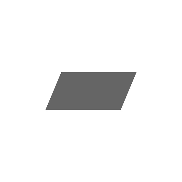 A paralelogramma ikont. Geometriai adatok illusztrációs ikonja elemei. Jeleket és szimbólumokat lehet használni a webes, logó, mobil alkalmazás, UI, UX — Stock Vector
