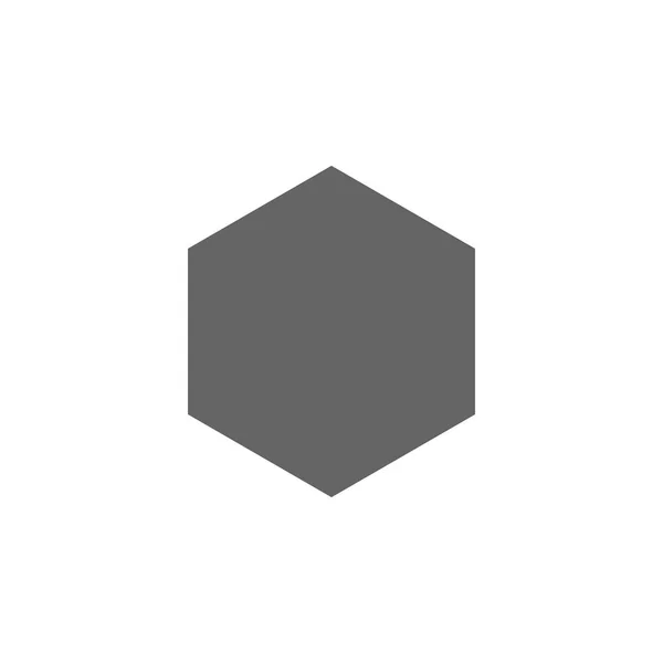 Geometriska figurer, Hexagon ikon. Element av geometriska figurer illustration ikon. Skyltar och symboler kan användas för webb, logo, mobilapp, UI, UX — Stock vektor