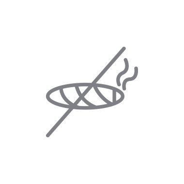 sigara puro anahat simgesi yok. Sigara faaliyetleri illüstrasyon simgesi unsurları. İşaretler ve semboller web, logo, mobil uygulama, Ui, Ux için kullanılabilir