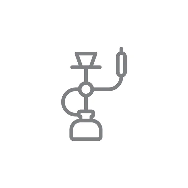 Иконка контура кальяна. Иллюстрация элементов курения. Знаки и символы могут быть использованы для веб, логотип, мобильное приложение, пользовательский интерфейс, UX — стоковый вектор