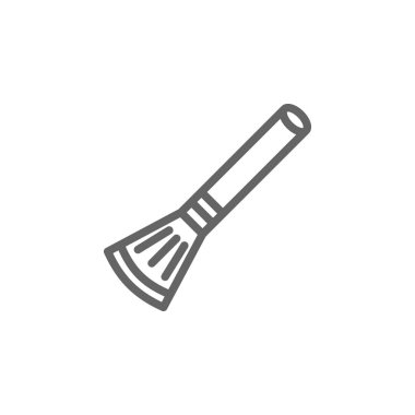 fırça, göz farı anahat simgesi. Güzellik ve Kozmetik illüstrasyon simgesi Elemanları. İşaretler ve semboller web, logo, mobil uygulama, Ui, Ux için kullanılabilir