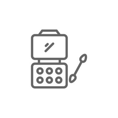 göz farı anahat simgesi. Güzellik ve Kozmetik illüstrasyon simgesi Elemanları. İşaretler ve semboller web, logo, mobil uygulama, Ui, Ux için kullanılabilir