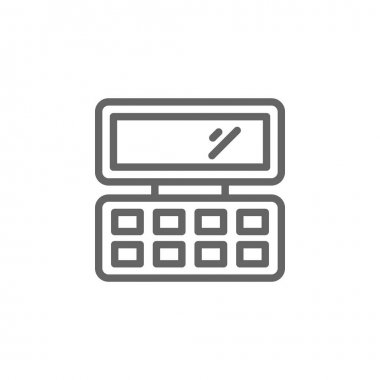 fırça, göz farı anahat simgesi. Güzellik ve Kozmetik illüstrasyon simgesi Elemanları. İşaretler ve semboller web, logo, mobil uygulama, Ui, Ux için kullanılabilir