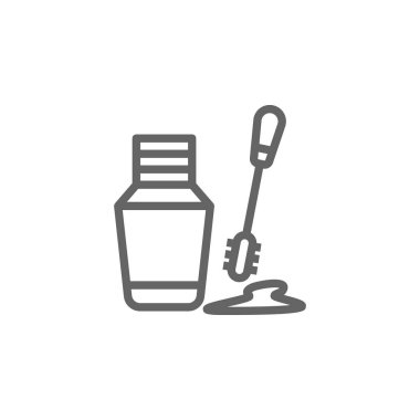 maskara anahat simgesi. Güzellik ve Kozmetik illüstrasyon simgesi Elemanları. İşaretler ve semboller web, logo, mobil uygulama, Ui, Ux için kullanılabilir