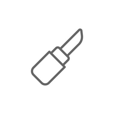 ruj anahat simgesi. Güzellik ve Kozmetik illüstrasyon simgesi Elemanları. İşaretler ve semboller web, logo, mobil uygulama, Ui, Ux için kullanılabilir