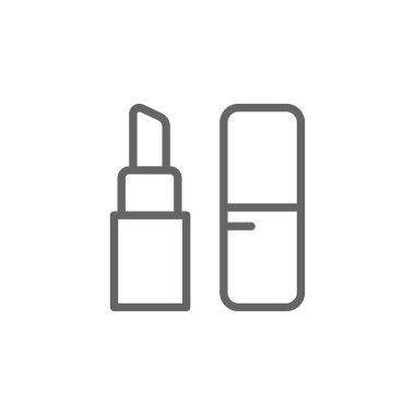 ruj anahat simgesi. Güzellik ve Kozmetik illüstrasyon simgesi Elemanları. İşaretler ve semboller web, logo, mobil uygulama, Ui, Ux için kullanılabilir