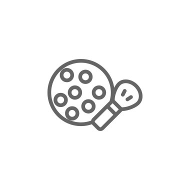 toz anahat simgesi. Güzellik ve Kozmetik illüstrasyon simgesi Elemanları. İşaretler ve semboller web, logo, mobil uygulama, Ui, Ux için kullanılabilir