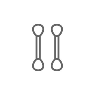 pamuk anahat simgesi. Güzellik ve Kozmetik illüstrasyon simgesi Elemanları. İşaretler ve semboller web, logo, mobil uygulama, Ui, Ux için kullanılabilir