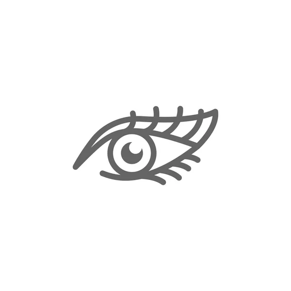 Ícone de contorno de olhos. Elementos de beleza e cosméticos ícone de ilustração. Sinais e símbolos podem ser usados para web, logotipo, aplicativo móvel, UI, UX —  Vetores de Stock