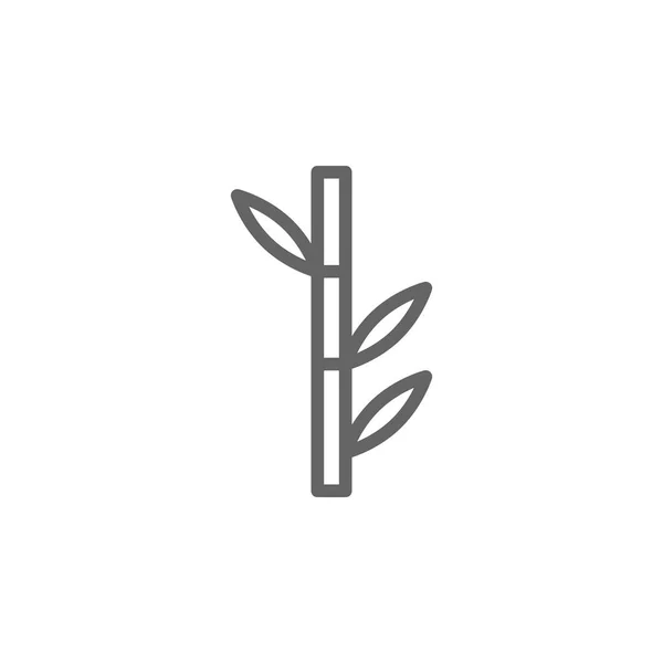 Bambusumrisssymbol. Elemente der Schönheit und Kosmetik Illustration Symbol. Zeichen und Symbole können für Web, Logo, mobile App, ui, ux verwendet werden — Stockvektor