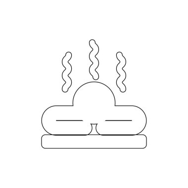 masaj ve spa anahat simgesi. İşaretler ve semboller web, logo, mobil uygulama, Ui, Ux için kullanılabilir