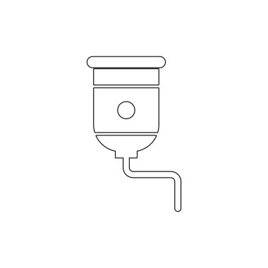 tıbbi hasta tuzlu anahat simgesi. İşaretler ve semboller web, logo, mobil uygulama, Ui, Ux için kullanılabilir