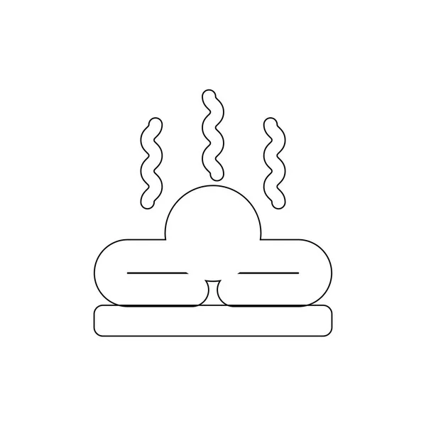 Icono del esquema de masaje y spa. Los signos y símbolos se pueden utilizar para la web, logotipo, aplicación móvil, interfaz de usuario, UX — Vector de stock