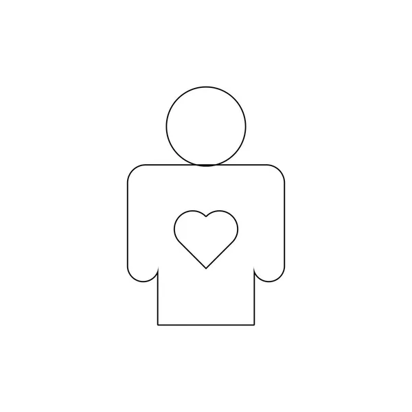 Icono del esquema de salud humana. Los signos y símbolos se pueden utilizar para la web, logotipo, aplicación móvil, interfaz de usuario, UX — Archivo Imágenes Vectoriales