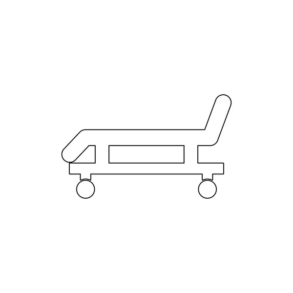 Stretcher outline icon. Signs and symbols can be used for web, logo, mobile app, UI, UX — Stock Vector