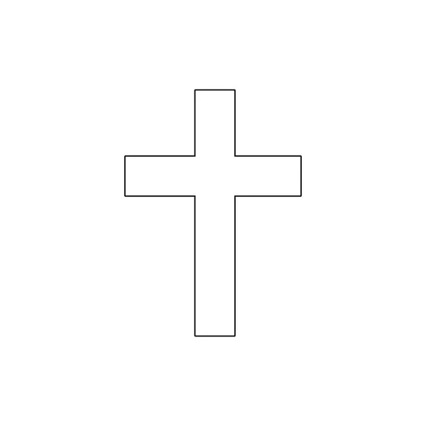 Símbolo de la religión, el catolicismo esbozar icono. Elemento de la ilustración símbolo de la religión. Signos y símbolos icono se puede utilizar para la web, logotipo, aplicación móvil, interfaz de usuario, UX — Archivo Imágenes Vectoriales
