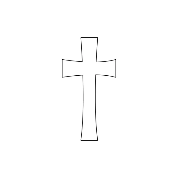 Religionssymbol, Kreuzsymbol. Element religiöser Symbolillustration. Zeichen und Symbole können für Web, Logo, mobile App, ui, ux verwendet werden — Stockvektor