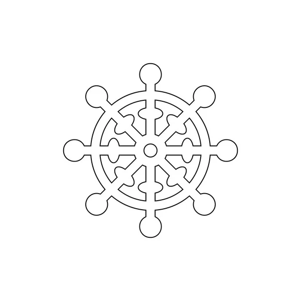 religion symbol, Buddhism outline icon. Element of religion symbol illustration. Signs and symbols icon can be used for web, logo, mobile app, UI, UX