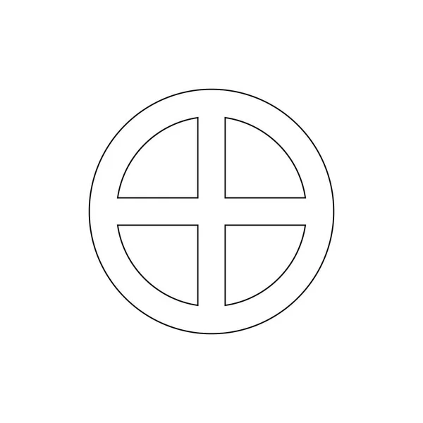 Religion Symbol, Heidentum Umriss Symbol. Element religiöser Symbolillustration. Zeichen und Symbole können für Web, Logo, mobile App, ui, ux verwendet werden — Stockvektor