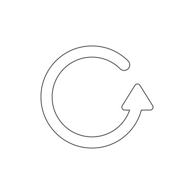 ok geri döndürme yeniden anahat simgesini geri a. İşaretler ve semboller web, logo, mobil uygulama, Ui, Ux için kullanılabilir