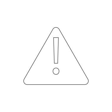 uyarı dikkat hatası iletisi uyarı anahat simgesi. İşaretler ve semboller web, logo, mobil uygulama, Ui, Ux için kullanılabilir