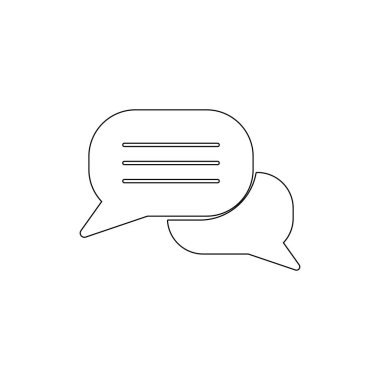 kabarcık sohbet yorum konuşma mesajı konuşma anahat simgesi. İşaretler ve semboller web, logo, mobil uygulama, Ui, Ux için kullanılabilir