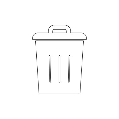 boş tam geri dönüşüm çöp anahat simgesi ni kaldır. İşaretler ve semboller web, logo, mobil uygulama, Ui, Ux için kullanılabilir