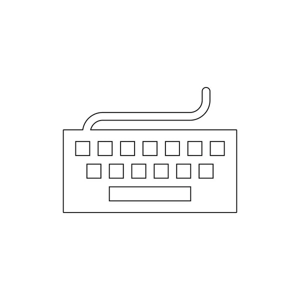 Hardware-Eingabe Tastatur Eingabe Outline-Symbol. Zeichen und Symbole können für Web, Logo, mobile App, ui, ux verwendet werden — Stockvektor