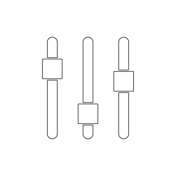 Painel de controle configurações ferramentas do sistema ícone esboço. Sinais e símbolos podem ser usados para web, logotipo, aplicativo móvel, UI, UX — Vetor de Stock