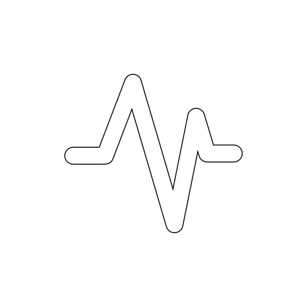 Actividad beat fitness salud corazón pulso contorno icono. Los signos y símbolos se pueden utilizar para la web, logotipo, aplicación móvil, interfaz de usuario, UX — Archivo Imágenes Vectoriales