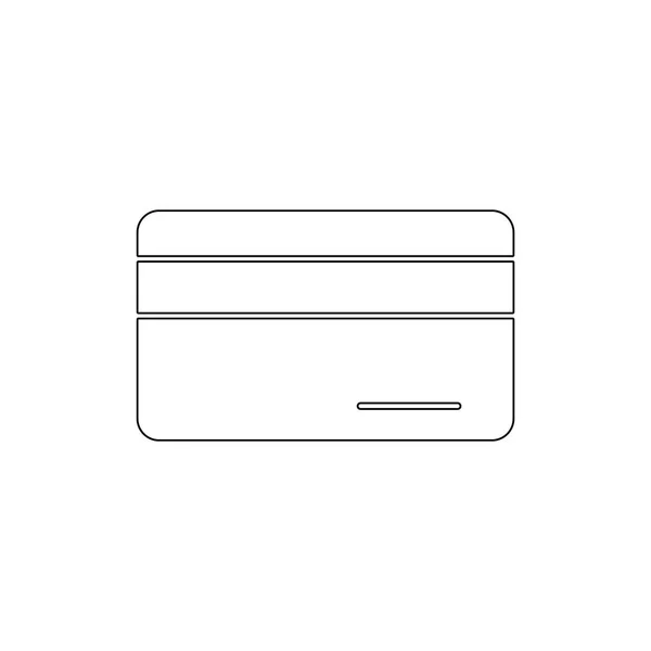 Ikona karty debetowej płatności kartą kredytową. Znaki i symbole mogą być używane do Internetu, logo, aplikacji mobilnej, UI, UX — Wektor stockowy