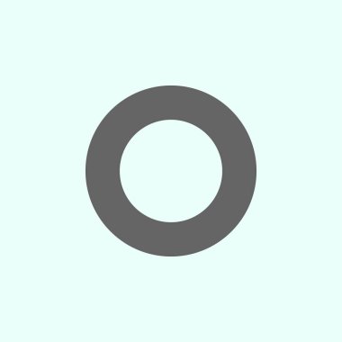 geometrik şekiller, halka simgesi. Geometrik şekiller illüstrasyon simgesinin elemanları. İşaretler ve semboller beyaz arka plan üzerinde web, logo, mobil uygulama, Ui, Ux için kullanılabilir