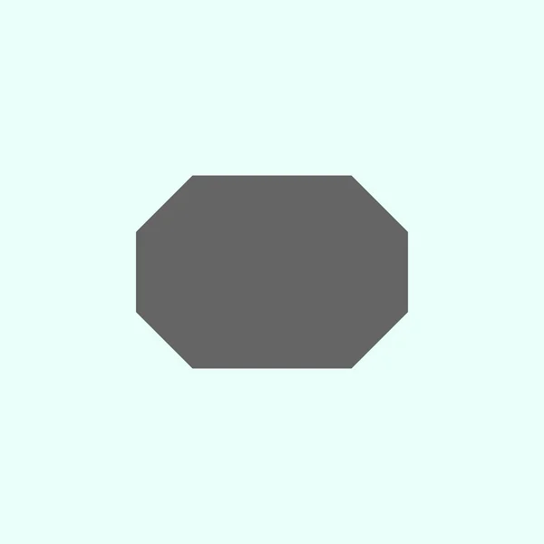 Geometriska figurer, Octagon ikon. Element av geometriska figurer illustration ikon. Skyltar och symboler kan användas för webb, logo, mobilapp, UI, UX på vit bakgrund — Stock vektor